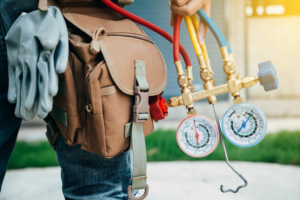 Precision Air Solutions HVAC technician and service equipment